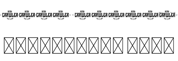 CRAWLER Italic Demo Font OTHER CHARS