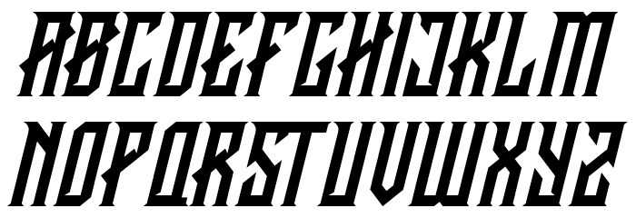 CRAWLER Italic Demo Font LOWERCASE