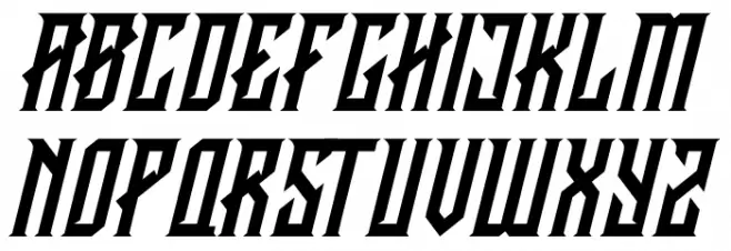 CRAWLER Italic Demo Caratteri MINUSCOLO