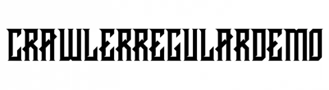 CRAWLER Regular DEMO  font caratteri gratis