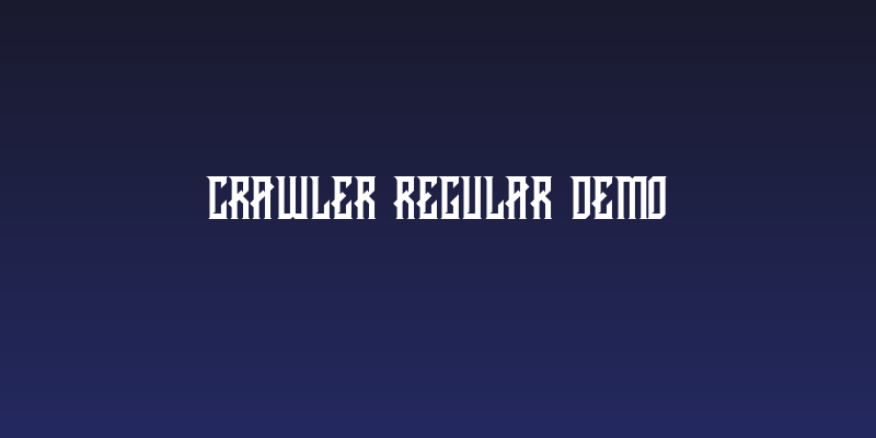 CRAWLER Regular DEMO Social Header