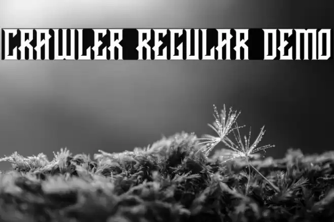 CRAWLER Regular DEMO Font examples