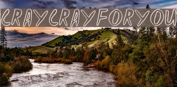 CRAYCRAY FOR YOU Font examples