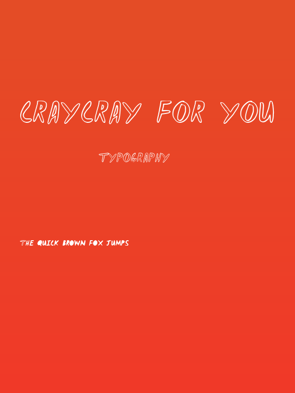 CRAYCRAY FOR YOU Poster