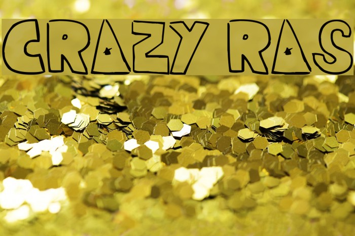 CRAZY RAS Font examples