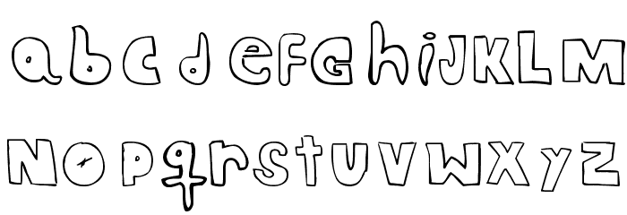 CRAZY RAS Font LOWERCASE