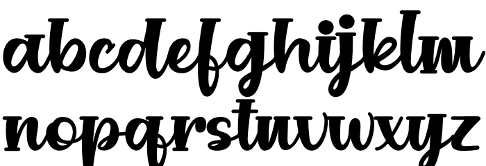 CREAMY Delight Font LOWERCASE