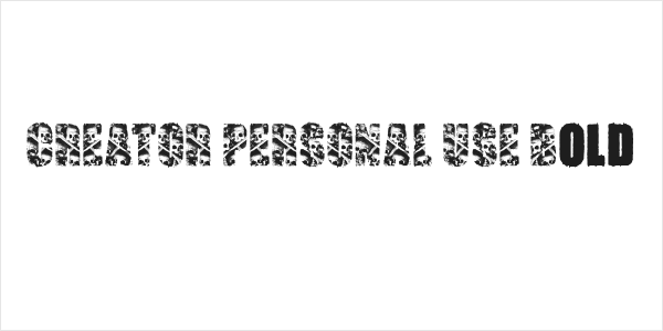 CREATOR PERSONAL USE Bold Logo