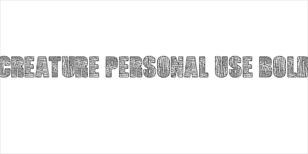 CREATURE PERSONAL USE Bold Logo