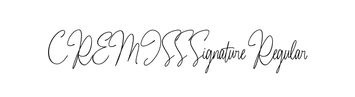 CREMISS Signature Regular  لخطوط تنزيل