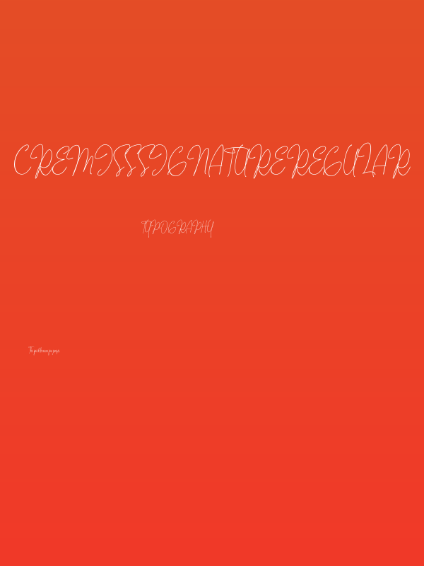 CREMISS Signature Regular Poster