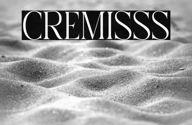 CREMISSS Font examples