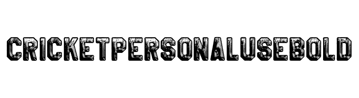 CRICKET PERSONAL USE Bold  لخطوط تنزيل