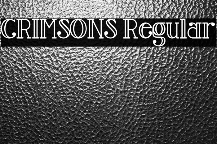 CRIMSONS Regular Example 2