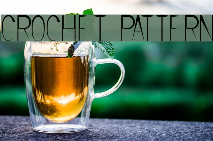 CROCHET PATTERN Font examples