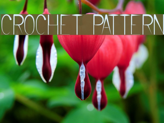 CROCHET PATTERN Font examples