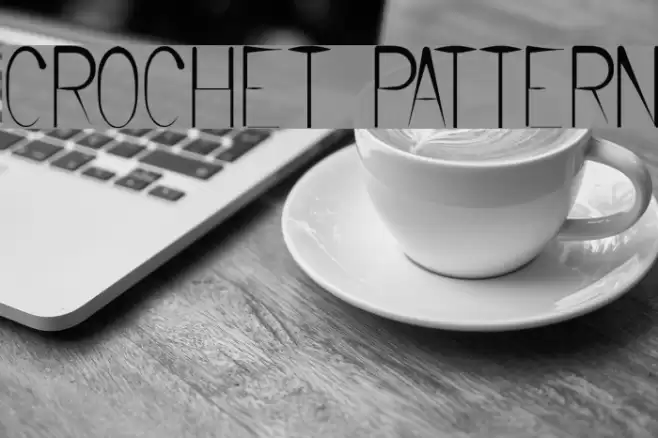 CROCHET PATTERN Font examples