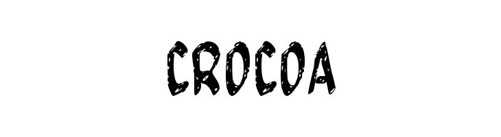 CROCOA  フリーフォントのダウンロード
