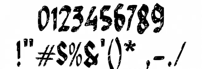 CROCOA Font OTHER CHARS