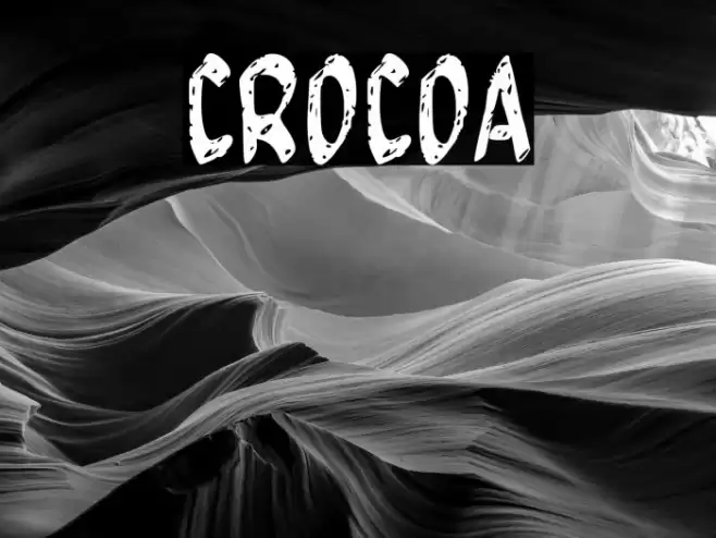 CROCOA Font examples