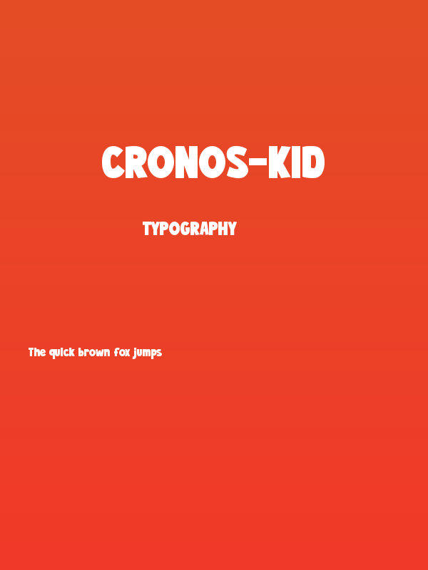 CRONOS-KID Poster