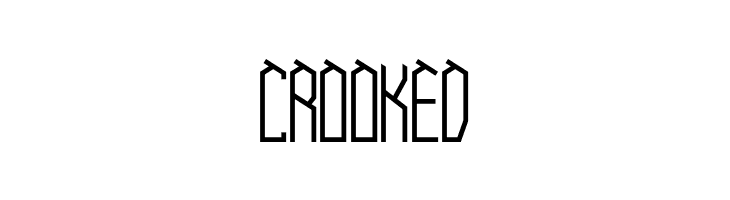 CROOKED  免费字体下载