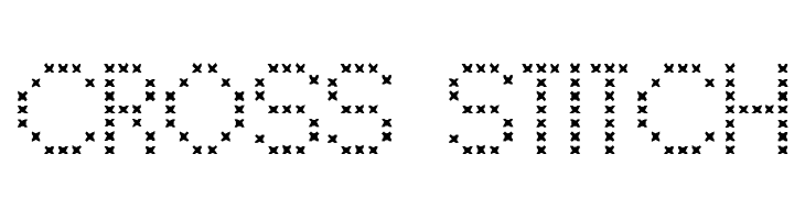 cross-stitch-font-ffonts