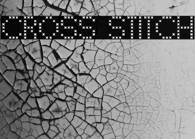 CROSS STITCH Font examples