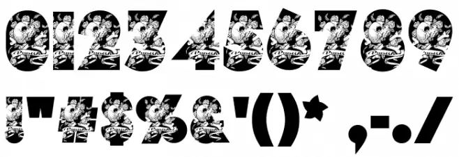 CROSSBONES PERSONAL USE Bold Font OTHER CHARS