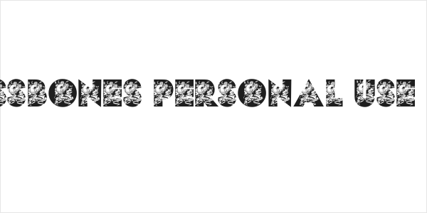 CROSSBONES PERSONAL USE Bold Logo