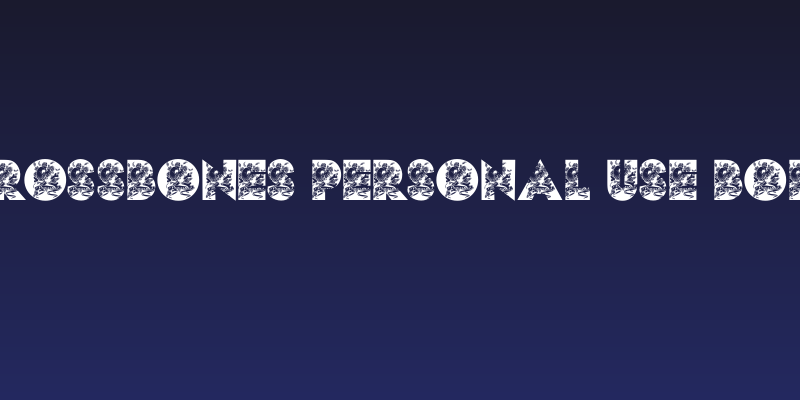 CROSSBONES PERSONAL USE Bold Social Header