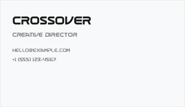 CROSSOVER Business Card
