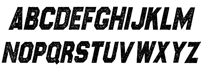 CROSSROADS CON ITALIC PERSONAL USE Regular Font LOWERCASE