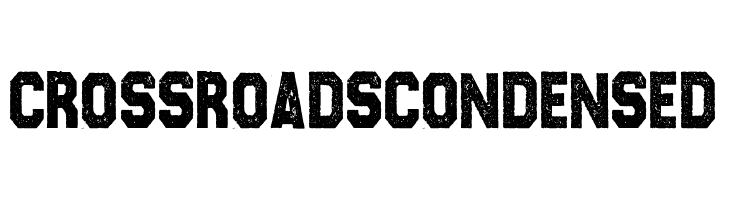 CROSSROADS CONDENSED  Frei Schriftart Herunterladen