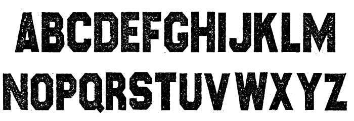 CROSSROADS CONDENSED Font LOWERCASE