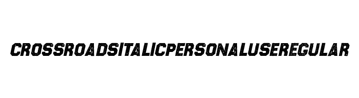 CROSSROADS ITALIC PERSONAL USE Regular  免费字体下载