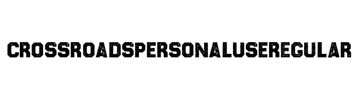 CROSSROADS PERSONAL USE Regular  لخطوط تنزيل