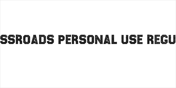CROSSROADS PERSONAL USE Regular Logo
