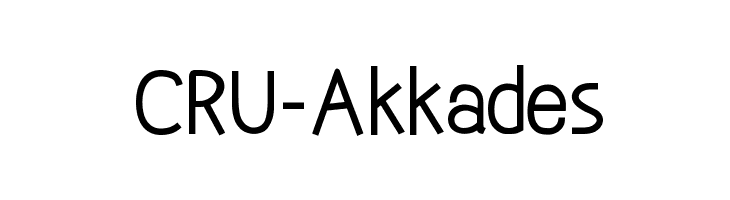 CRU-Akkades Font