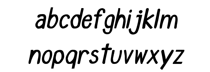 CRU-Chaipot-handwritten-blod-ltalic Font LOWERCASE