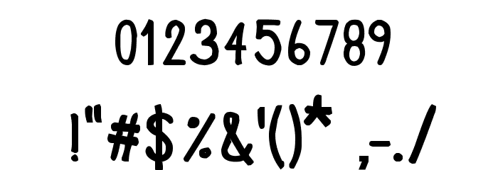 CRU-Chaipot-handwritten-blod Font OTHER CHARS