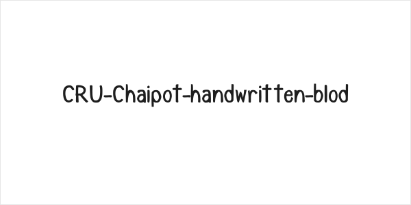 CRU-Chaipot-handwritten-blod Logo