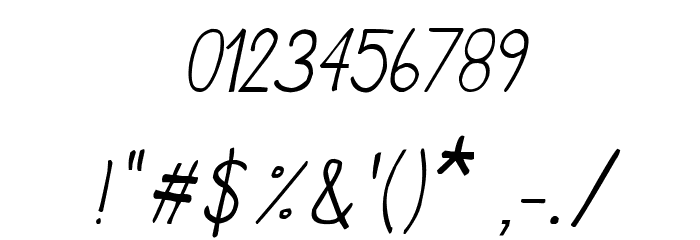 CRU-Chaipot-handwritten-ltalic Font OTHER CHARS
