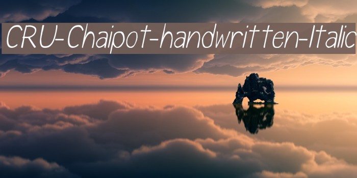 CRU-Chaipot-handwritten-ltalic Font examples