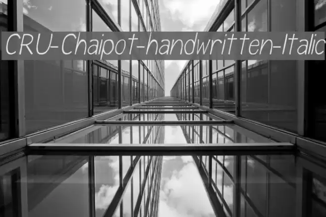 CRU-Chaipot-handwritten-ltalic フォント examples
