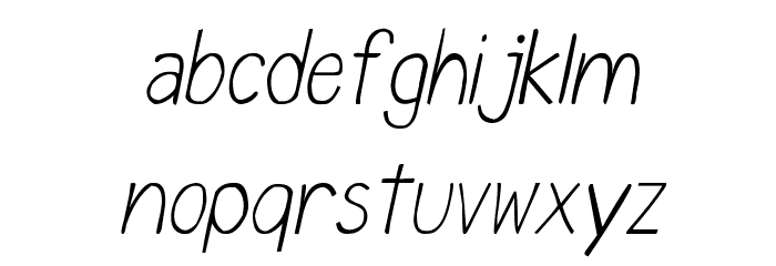 CRU-Chaipot-handwritten-ltalic Font LOWERCASE