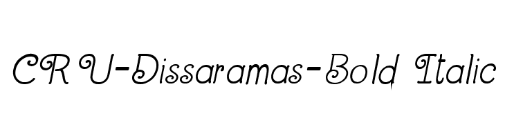 CRU-Dissaramas-Bold Italic  les polices de caractères gratuit tlcharger