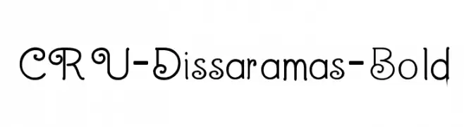 CRU-Dissaramas-Bold  Frei Schriftart Herunterladen