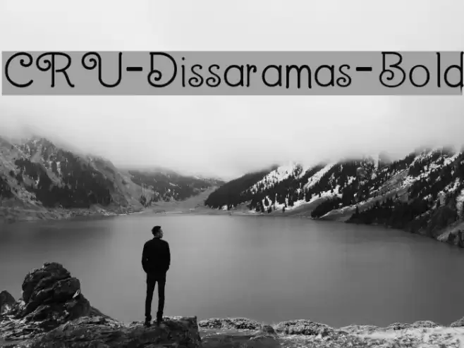 CRU-Dissaramas-Bold Font examples