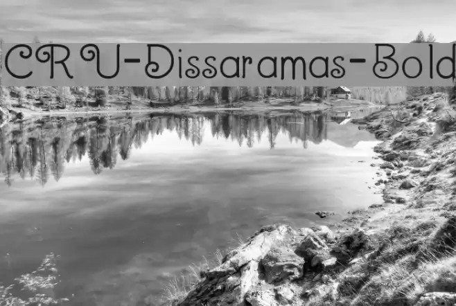 CRU-Dissaramas-Bold Font examples